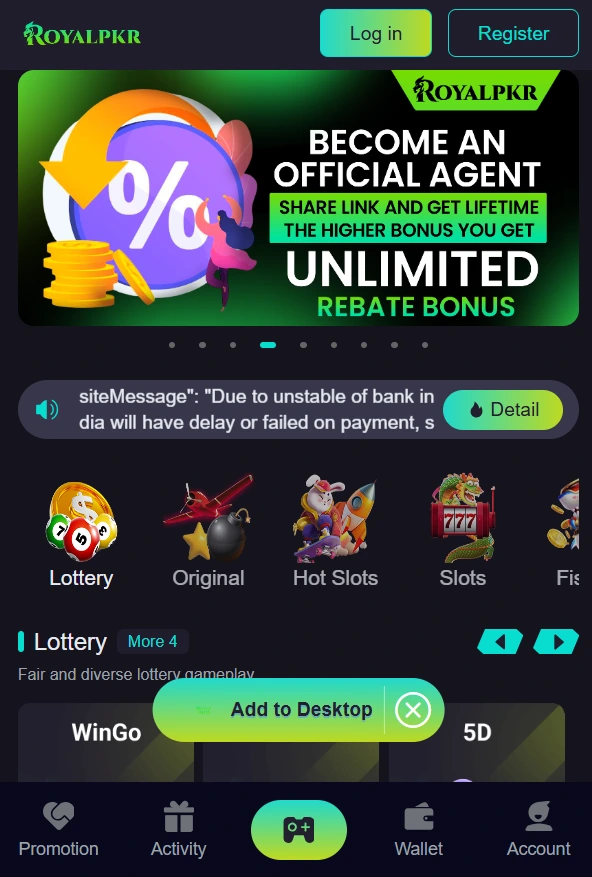 RoyalPKR game