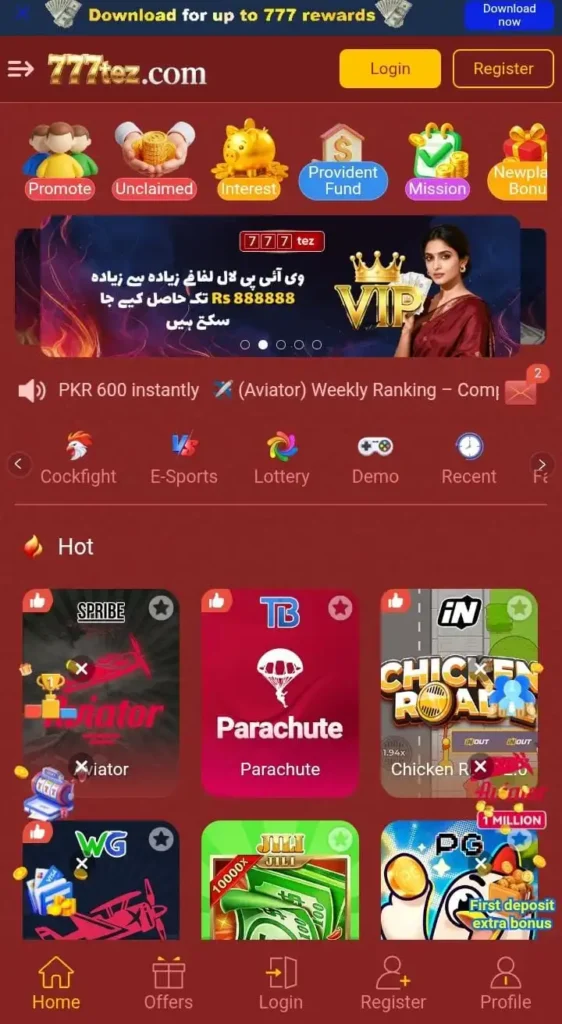 777Tez game apk