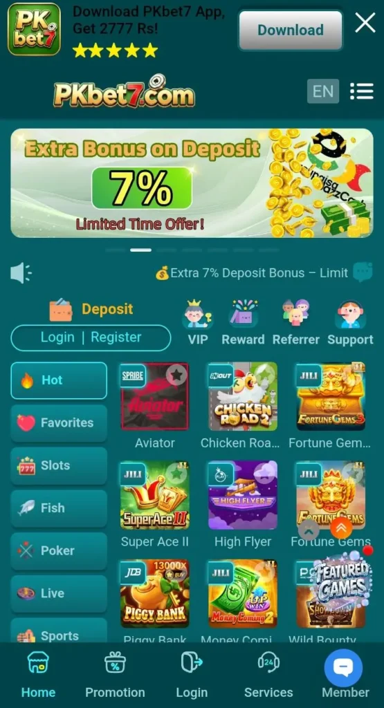 pkbet7 game apk